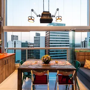 Edificio Summit Pinheiros: View Balcony With Pool & Fitness Near Subway Sao Paulo